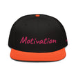 Motivation In Star Rose Quartz Embroidery on Snapback Cap