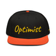 Optimist In Gold Embroidery on Snapback Cap