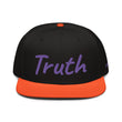 Truth In Amethyst Embroidery on Snapback Cap