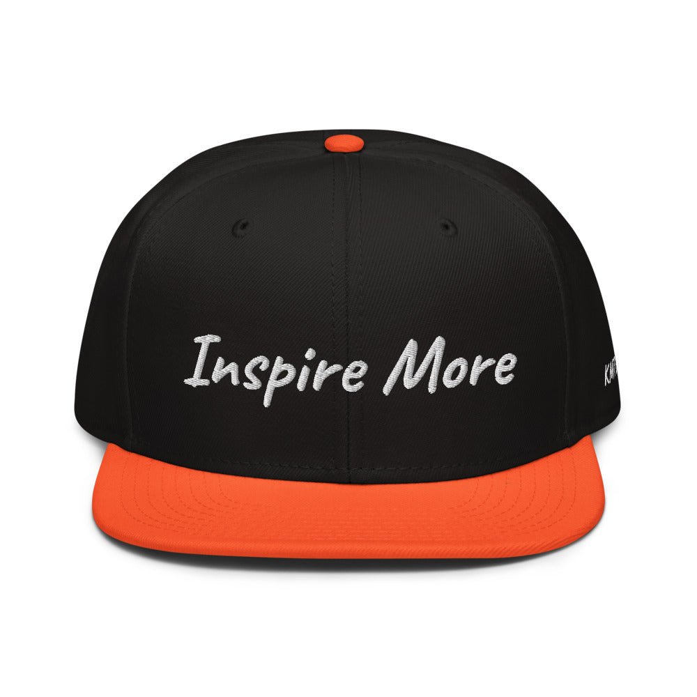 Inspire More In Diamond Embroidery on Snapback Cap