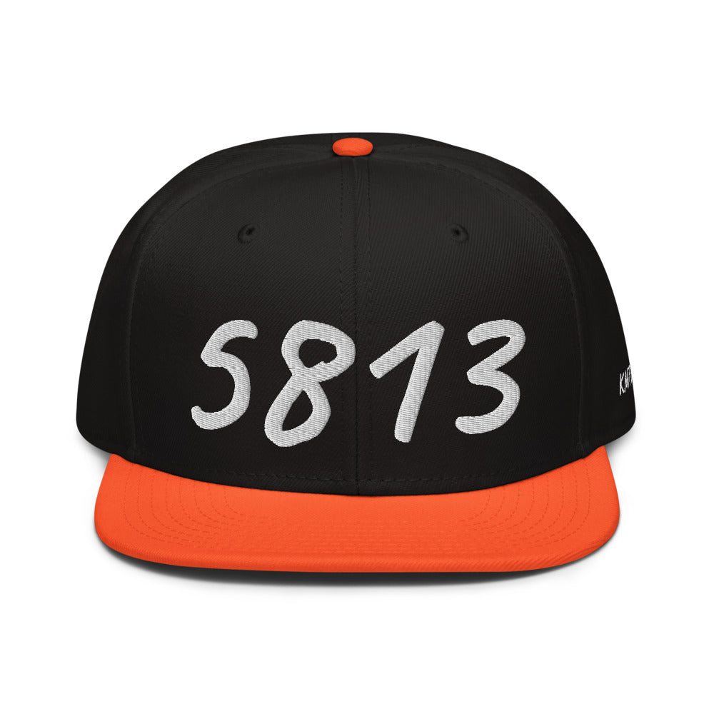 5813 In Pearl Embroidery on Snapback Cap