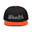 Wealth In Silver Embroidery on Snapback Cap