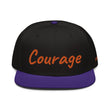 Courage In Amber Embroidery on Snapback Cap