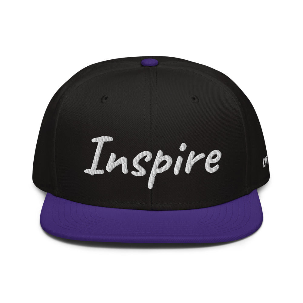 Inspire In Diamond Embroidery on Snapback Cap