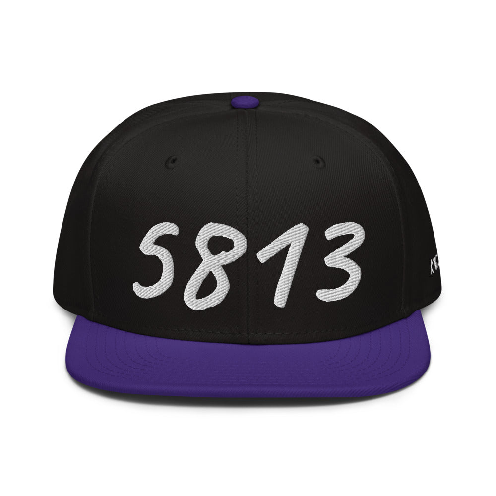 5813 In Pearl Embroidery on Snapback Cap