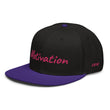 Motivation In Star Rose Quartz Embroidery on Snapback Cap