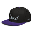 Lead In Silver Embroidery on Snapback Cap