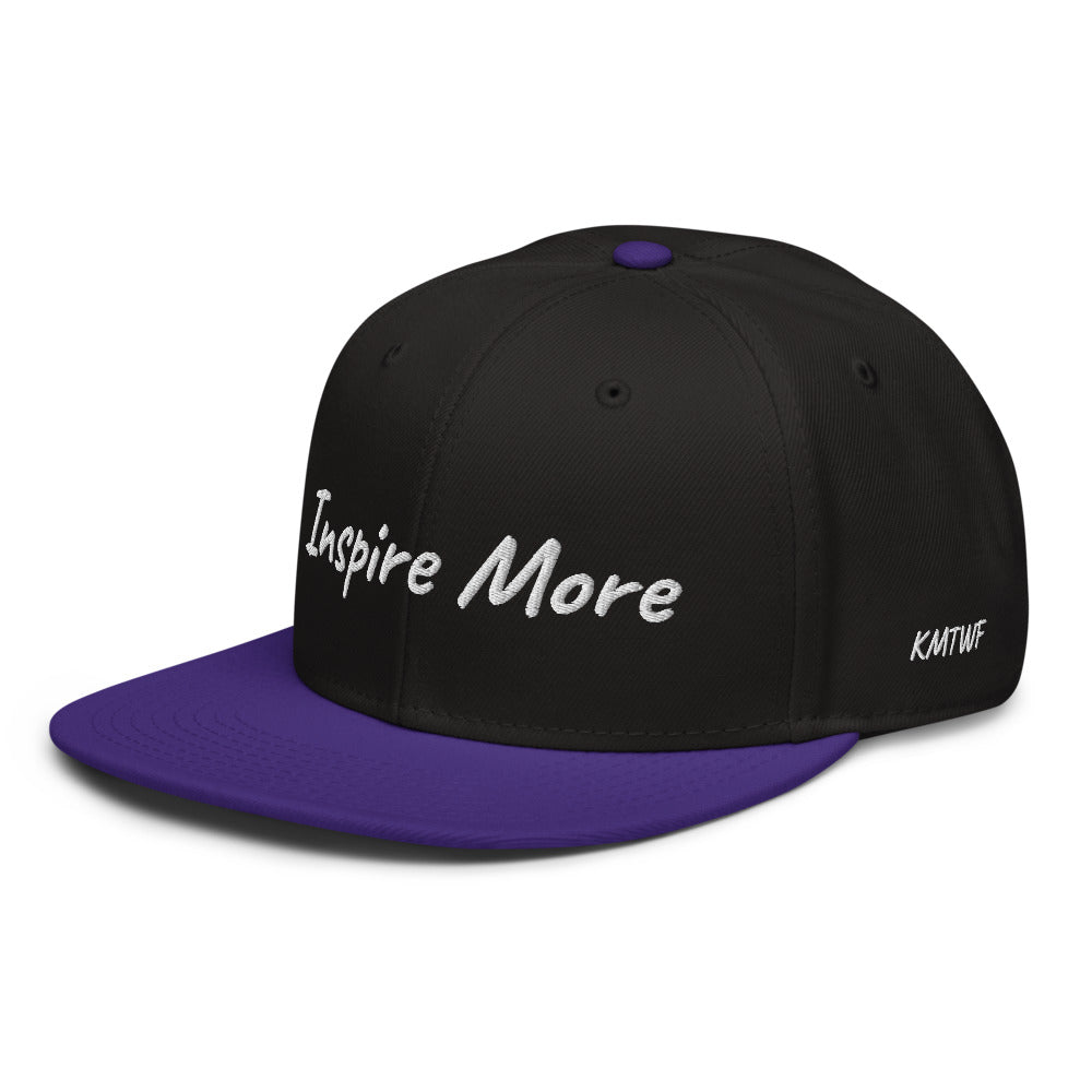 Inspire More In Diamond Embroidery on Snapback Cap