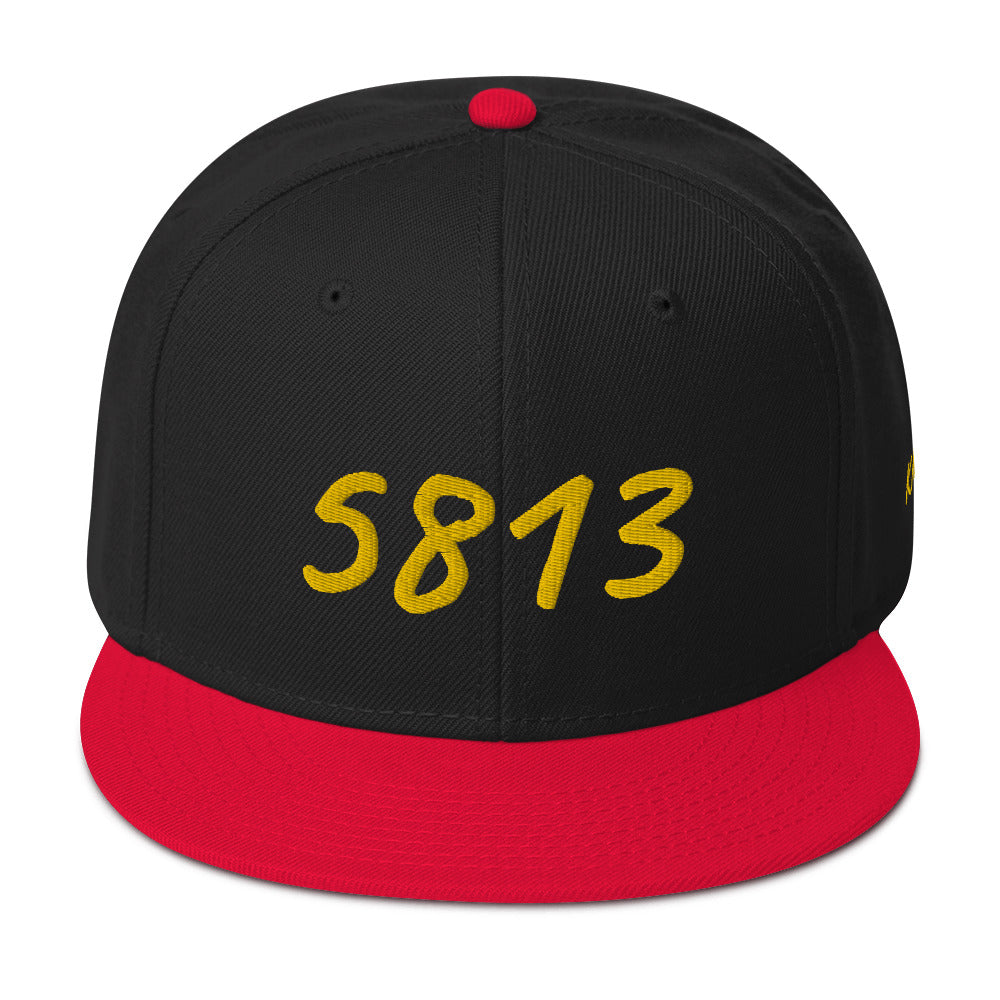 5813 In Gold Embroidery on Snapback Cap