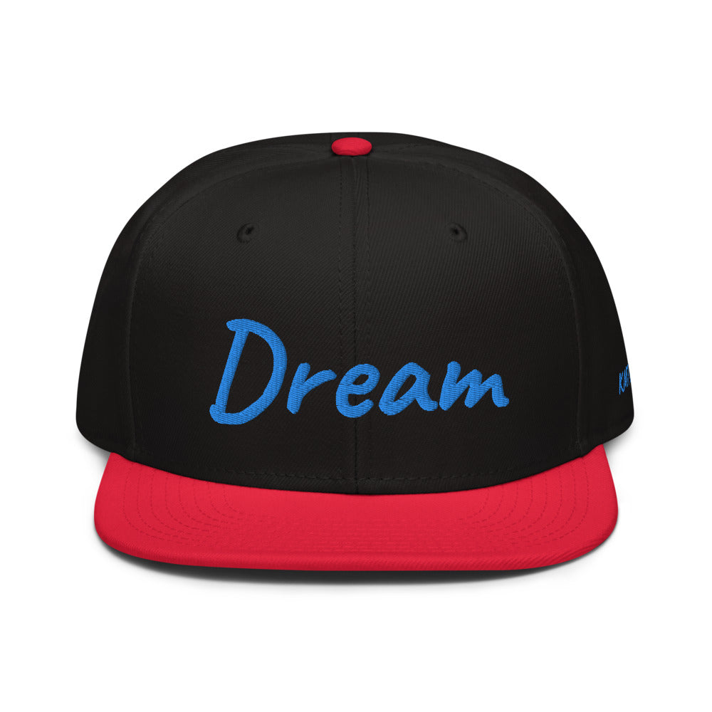 Dream In Sapphire Embroidery on Snapback Cap