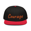 Courage In Amber Embroidery on Snapback Cap