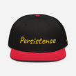 Persistence In Gold Embroidery on Snapback Cap