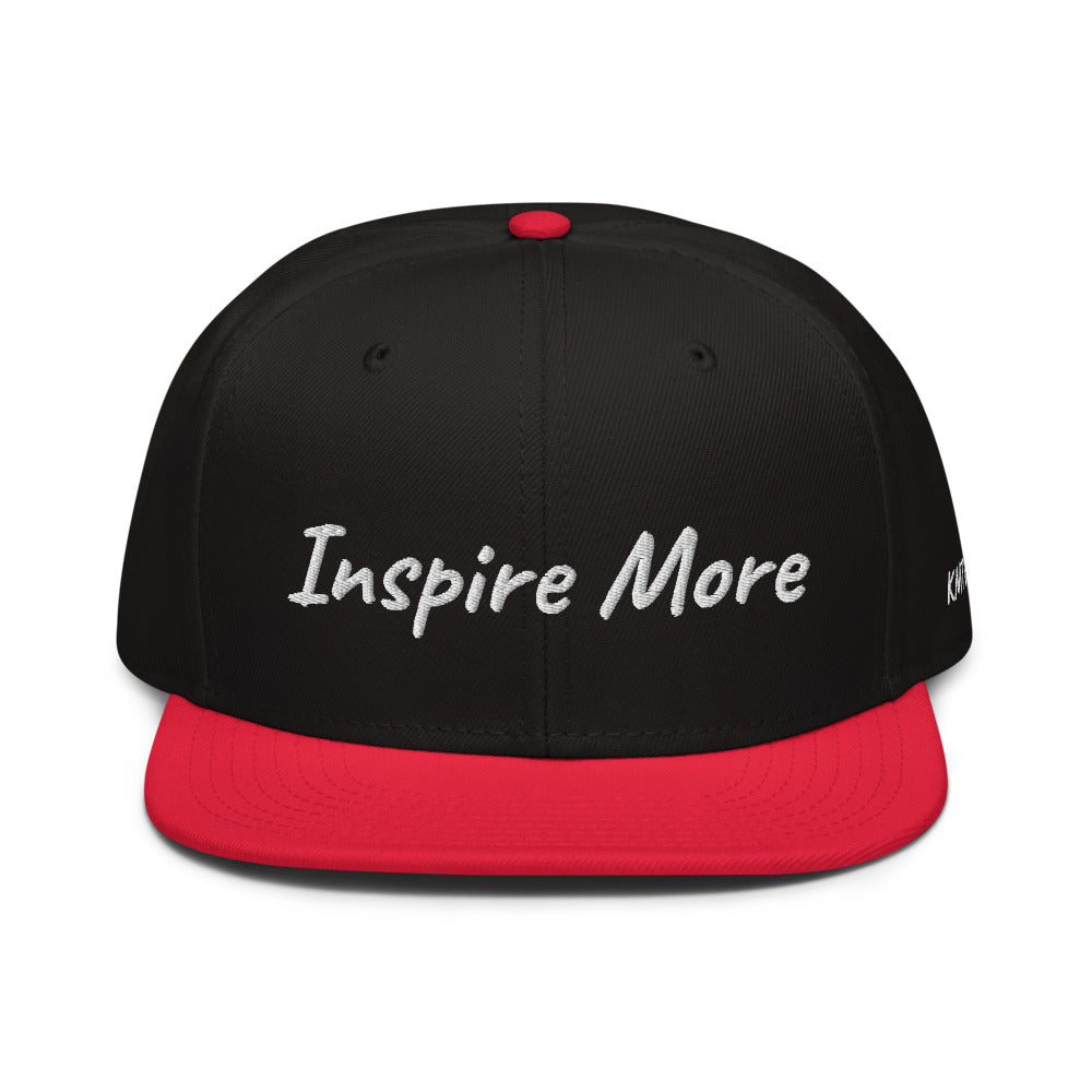 Inspire More In Diamond Embroidery on Snapback Cap