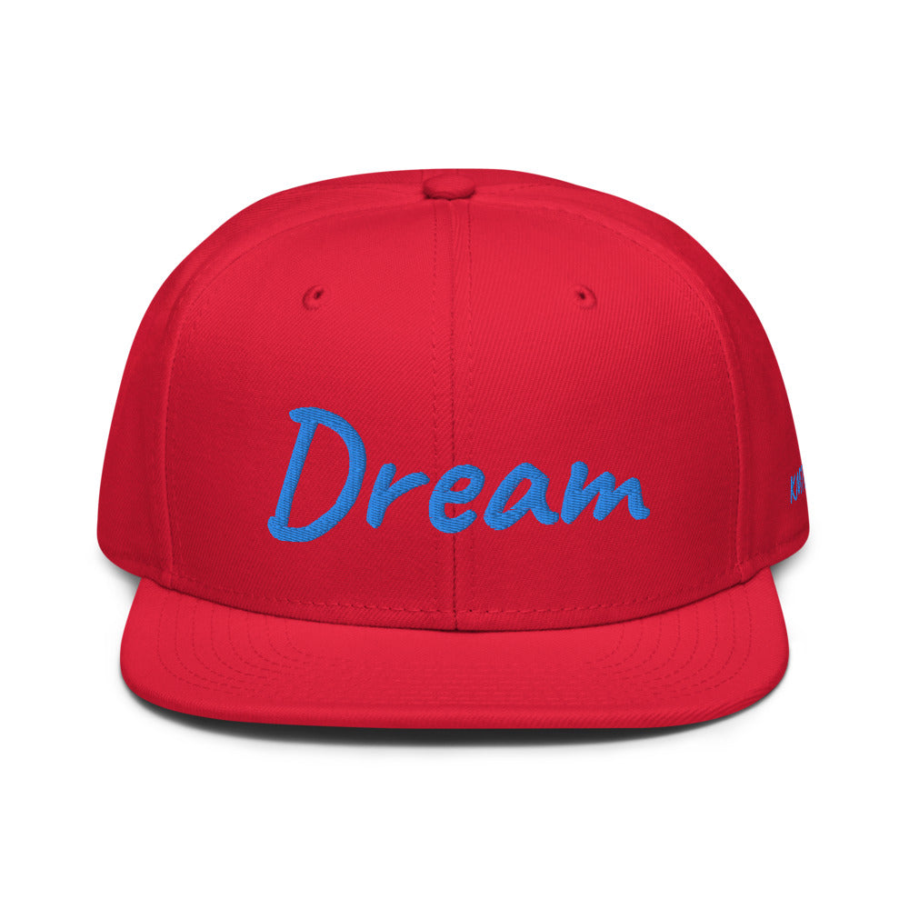 Dream In Sapphire Embroidery on Snapback Cap