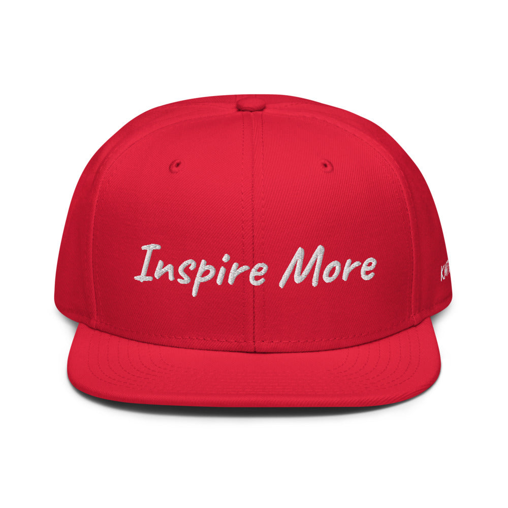 Inspire More In Diamond Embroidery on Snapback Cap