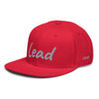 Lead In Silver Embroidery on Snapback Cap