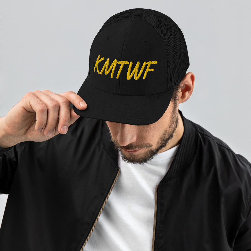 KMTWF In Gold Embroidery on Snapback Trucker Hat