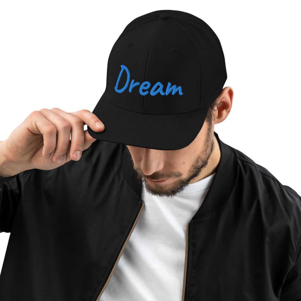 Dream In Sapphire Embroidery on Snapback Trucker Hat