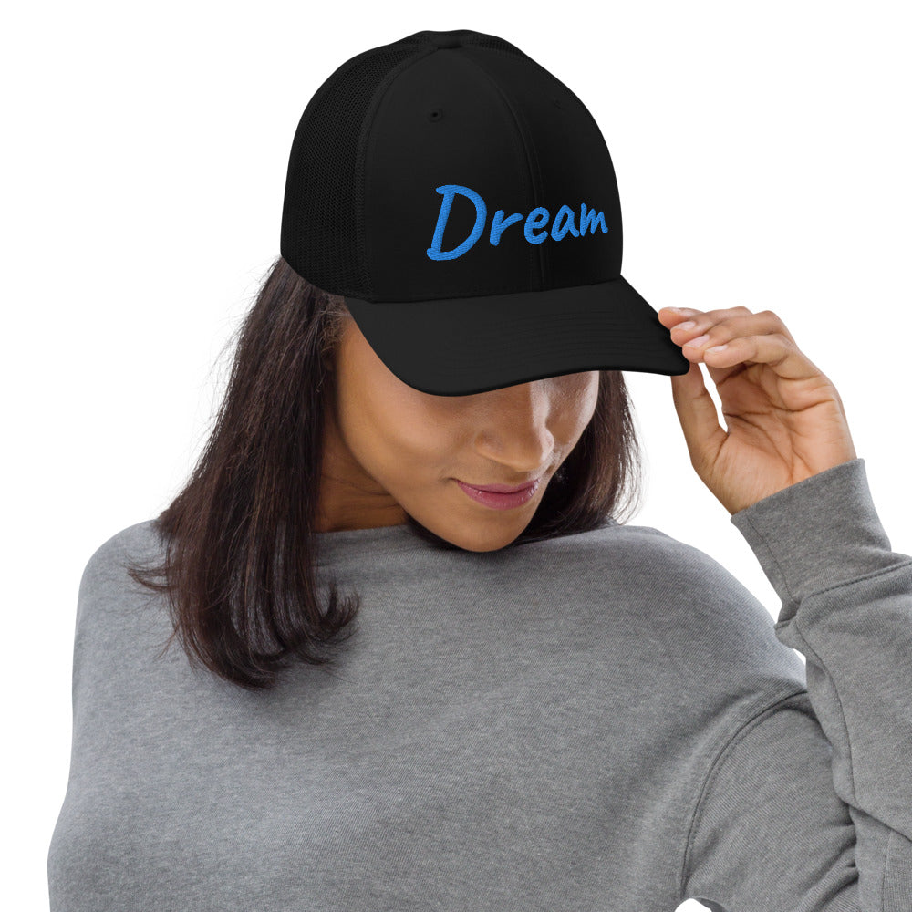 Dream In Sapphire Embroidery on Snapback Trucker Hat