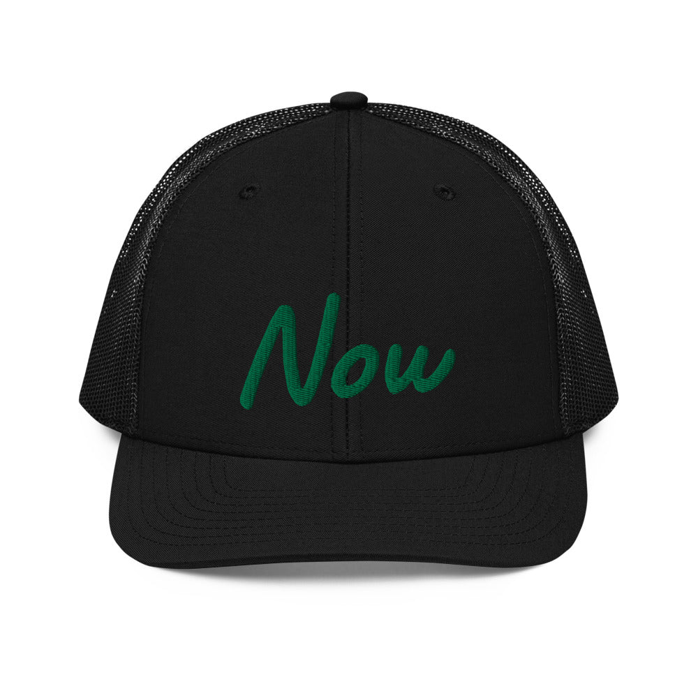 Now In Emerald Embroidery on Snapback Trucker Hat