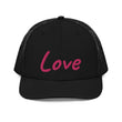 Love In Star Rose Quartz Embroidery on Snapback Trucker Hat