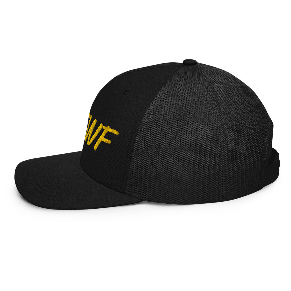 KMTWF In Gold Embroidery on Snapback Trucker Hat