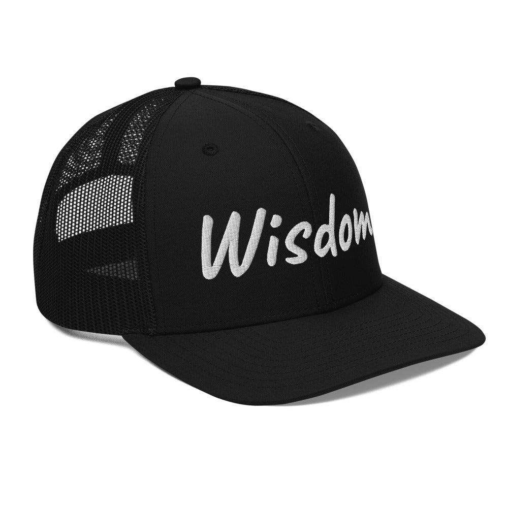 Wisdom In Marble Embroidery on Snapback Trucker Hat