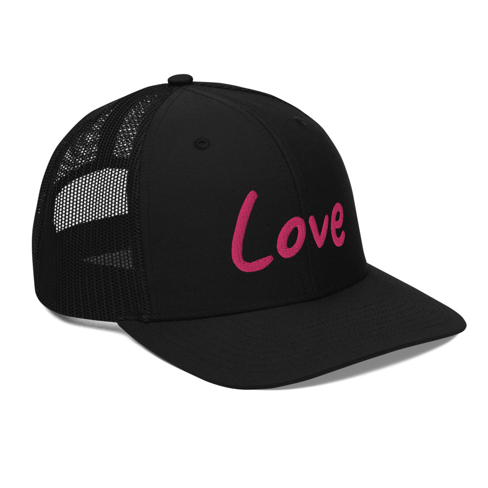 Love In Star Rose Quartz Embroidery on Snapback Trucker Hat