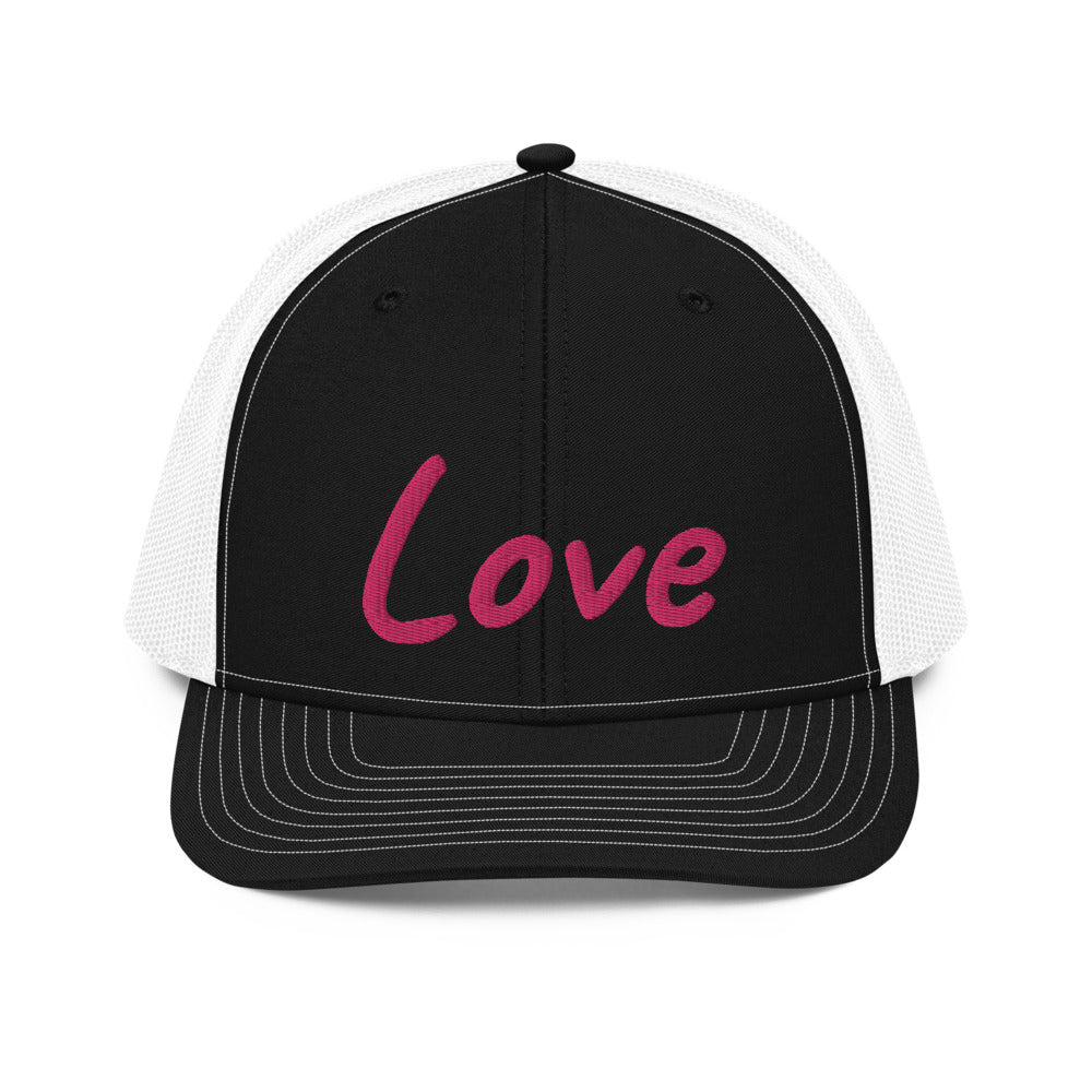 Love In Star Rose Quartz Embroidery on Snapback Trucker Hat