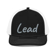 Lead In Silver Embroidery on Snapback Trucker Hat