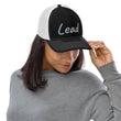 Lead In Silver Embroidery on Snapback Trucker Hat