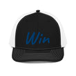 Win In Sapphire Embroidery on Snapback Trucker Hat