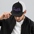 Truth In Amethyst Embroidery on Snapback Trucker Hat