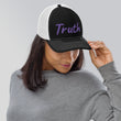 Truth In Amethyst Embroidery on Snapback Trucker Hat