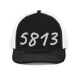 5813 In Pearl Embroidery on Snapback Trucker Hat