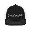 Leadership In Silver Embroidery on Snapback Trucker Hat