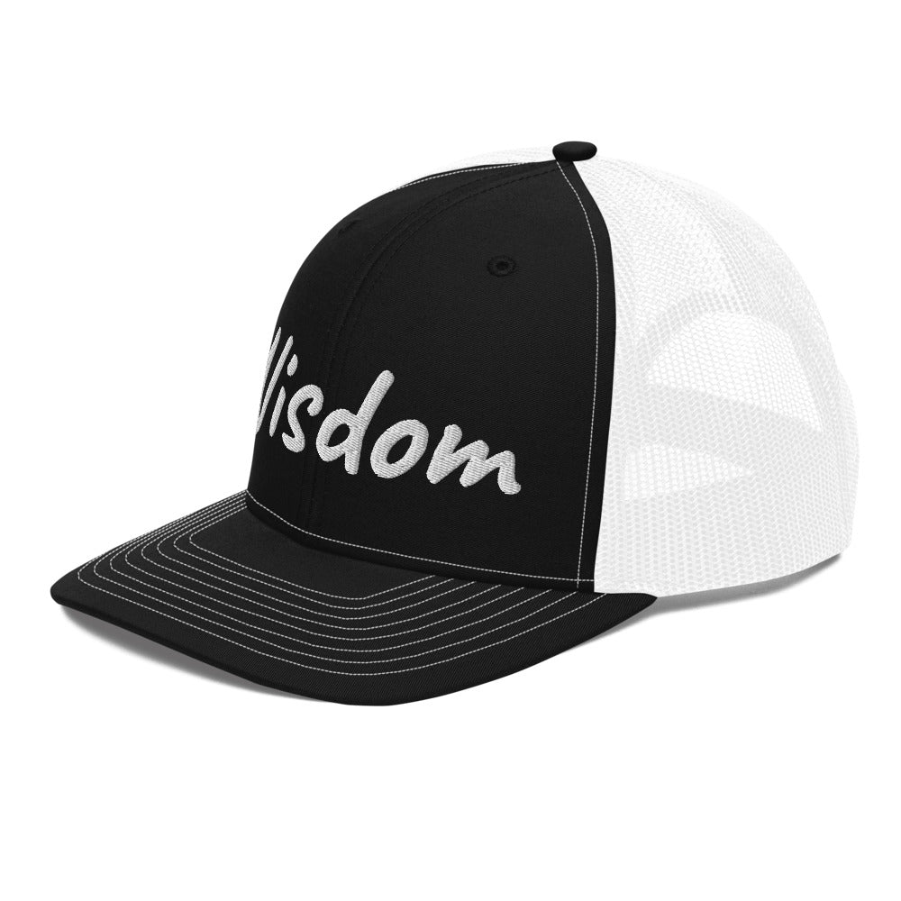 Wisdom In Marble Embroidery on Snapback Trucker Hat