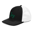 Joy In Emerald Embroidery on Snapback Trucker Hat