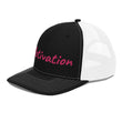 Motivation In Star Rose Quartz Embroidery on Snapback Trucker Hat