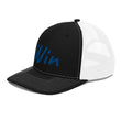 Win In Sapphire Embroidery on Snapback Trucker Hat