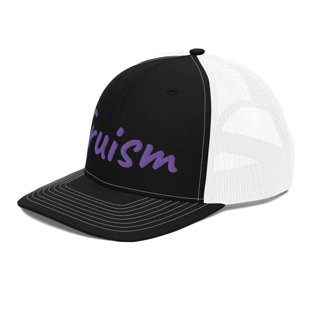 Truism In Amethyst Embroidery on Snapback Trucker Hat