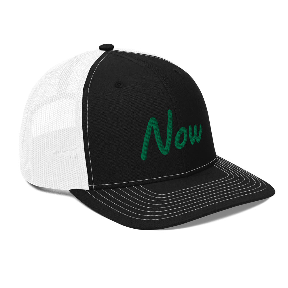 Now In Emerald Embroidery on Snapback Trucker Hat