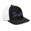 Truth In Amethyst Embroidery on Snapback Trucker Hat