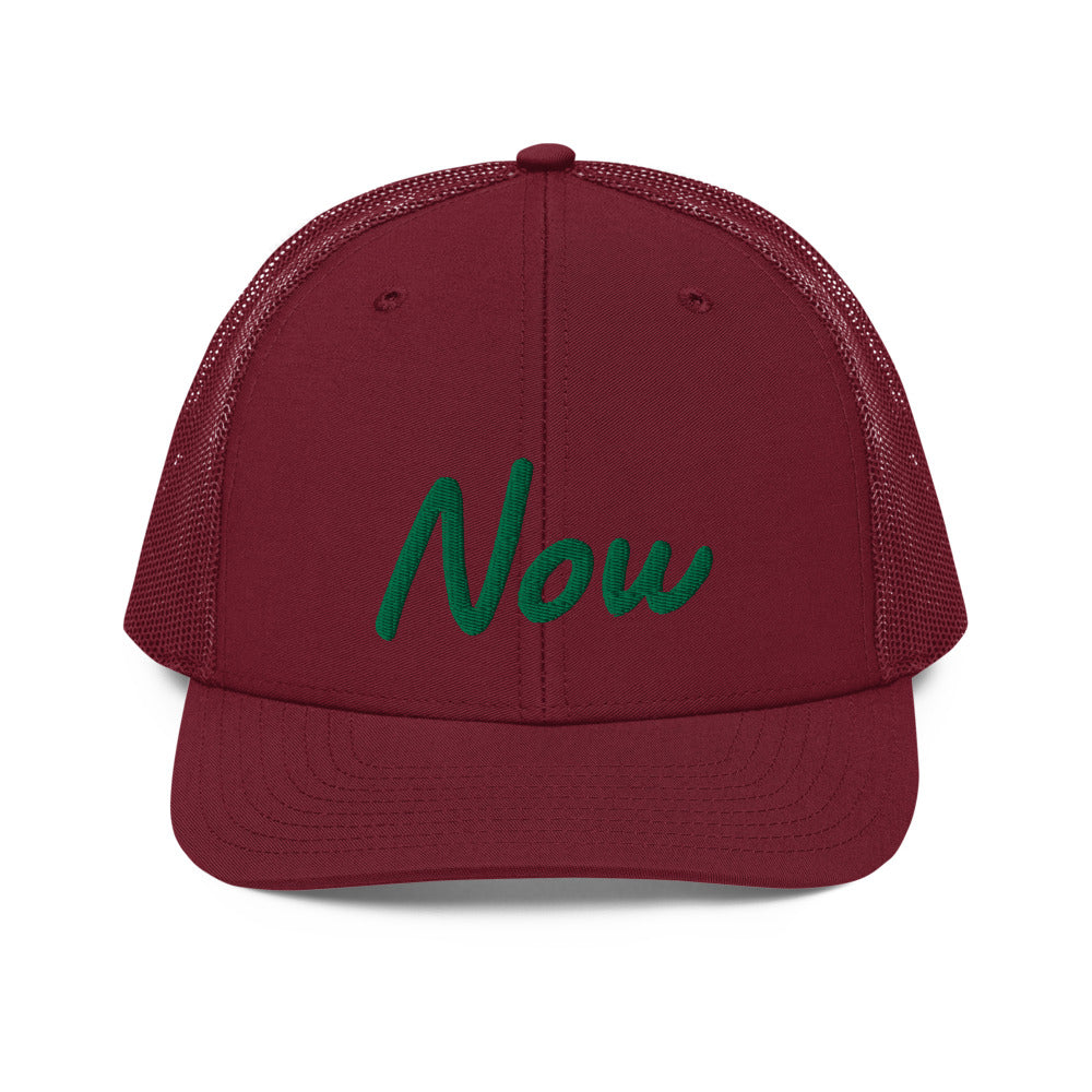 Now In Emerald Embroidery on Snapback Trucker Hat