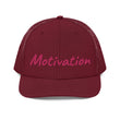 Motivation In Star Rose Quartz Embroidery on Snapback Trucker Hat