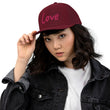 Love In Star Rose Quartz Embroidery on Snapback Trucker Hat