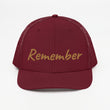 Remember In Celluloid Embroidery on Snapback Trucker Hat