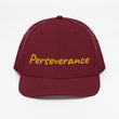 Perseverance In Gold Embroidery on Snapback Trucker Hat