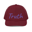 Truth In Amethyst Embroidery on Snapback Trucker Hat