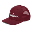 Wisdom In Marble Embroidery on Snapback Trucker Hat